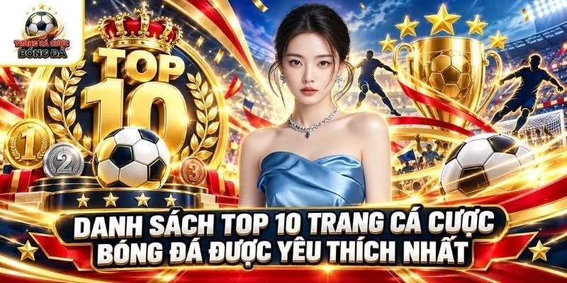 Danh sách top 10 trang cá cược bóng đá được yêu thích nhất